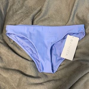Athleta Periwinkle Rib Medium Swimsuit Bottoms